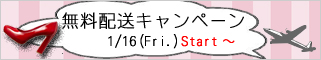 期間限定 無料配送キャンペーン!