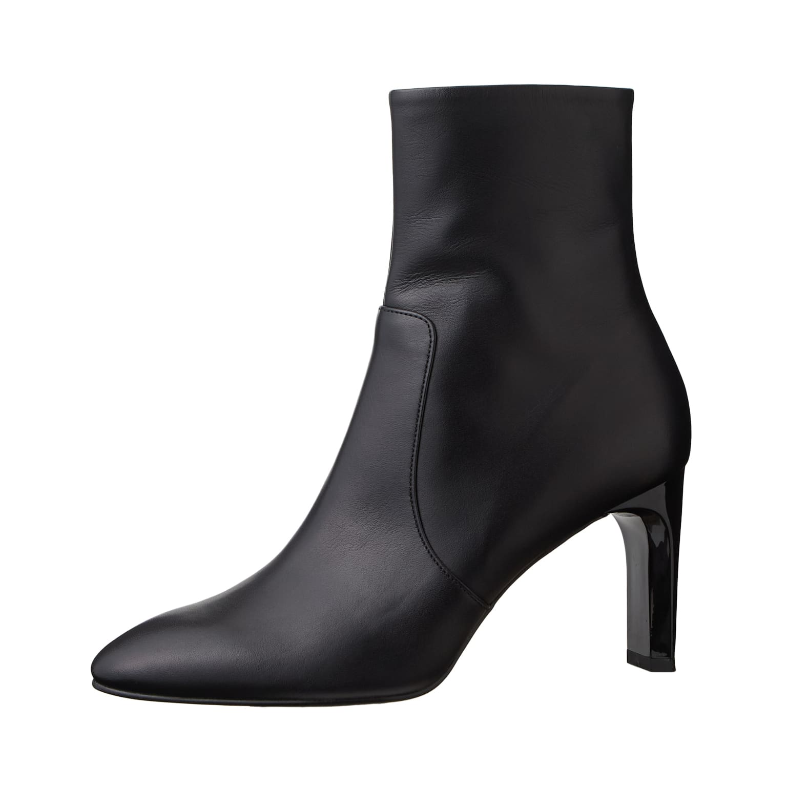 ダイアナ サイドジップ スエード ショートブーツ ブラック ピンヒール