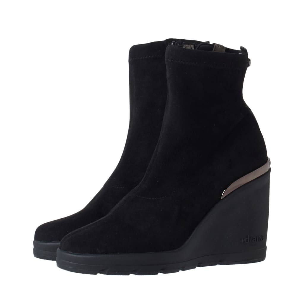 新品未使用 ＋dianaプラスダイアナ スウェードショートブーツ ウェッジソール 靴・バッグのダイアナ通販サイト ｜ HE69598: シューズ